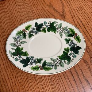 Spode Green garland Replacement Gravy Plate Underplate Very Rare HTF